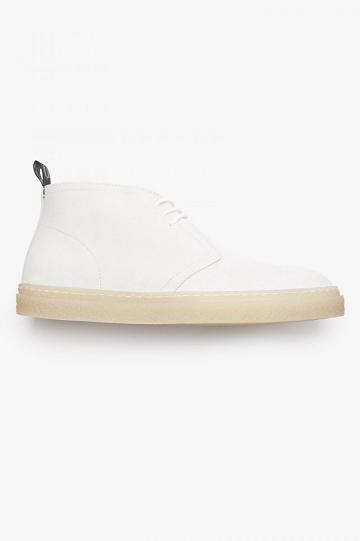 White Fred Perry Hawley Women's Shoes | PH 1851WNBY